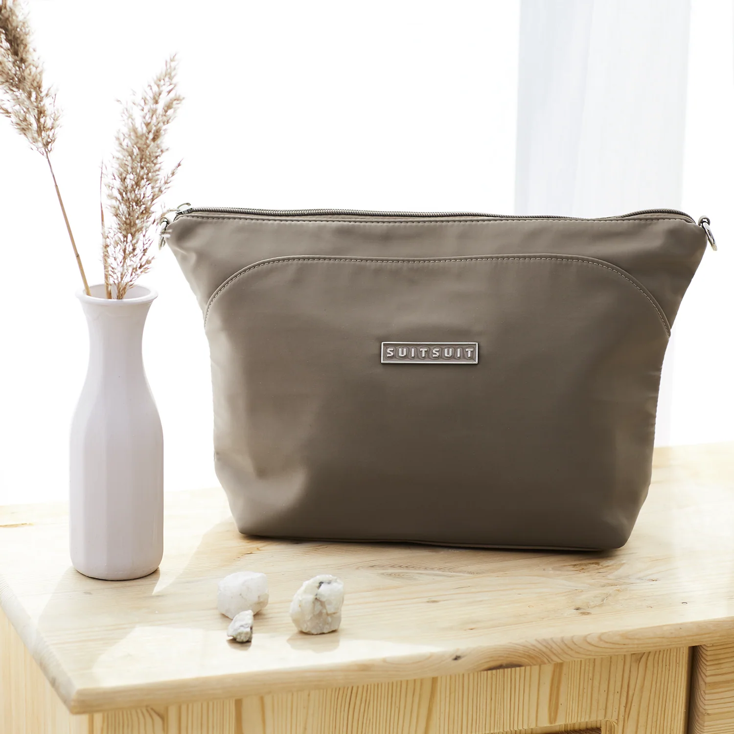 Natura - Plaza Taupe - Kulturtasche XL - Image 2
