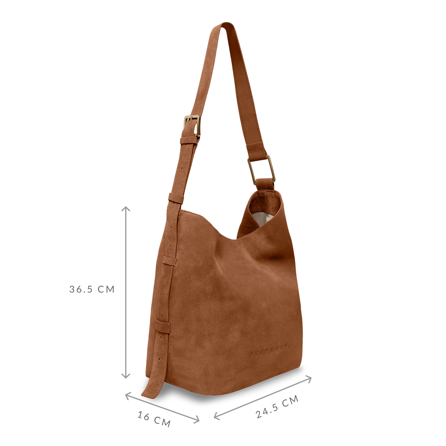 Serenity - Caramel Café - Slouchy Bag (Wildleder) - Image 3