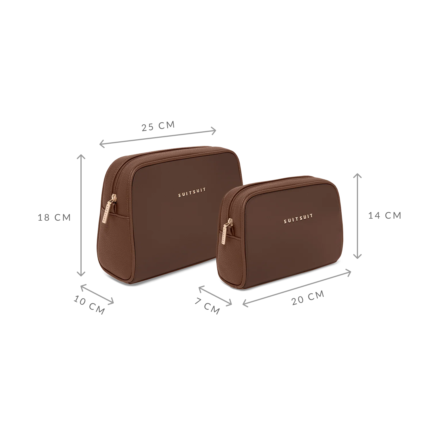 Serenity - Chocolate Brown - Kulturtasche XL & Kosmetiktasche - Image 13