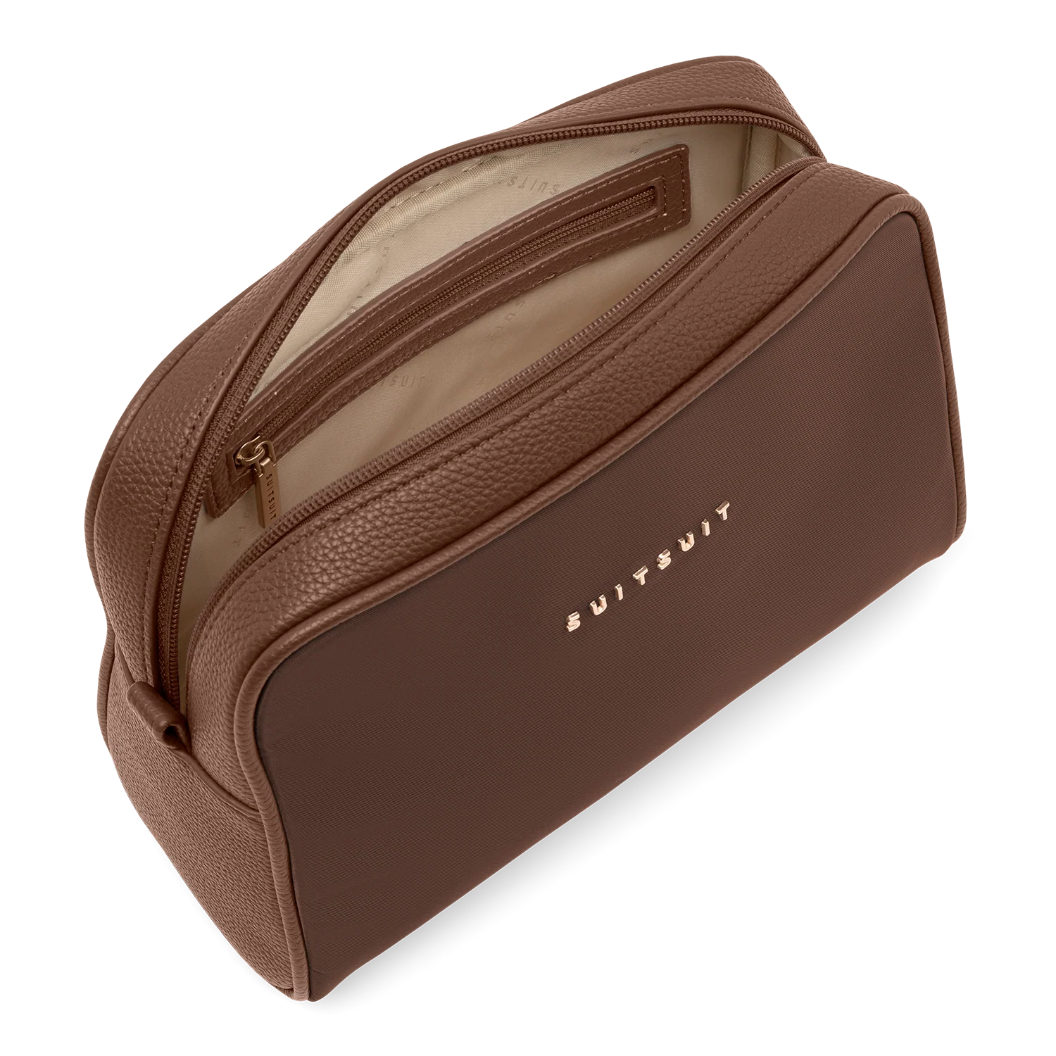 Serenity - Chocolate Brown - Kulturtasche XL & Kosmetiktasche - Image 6