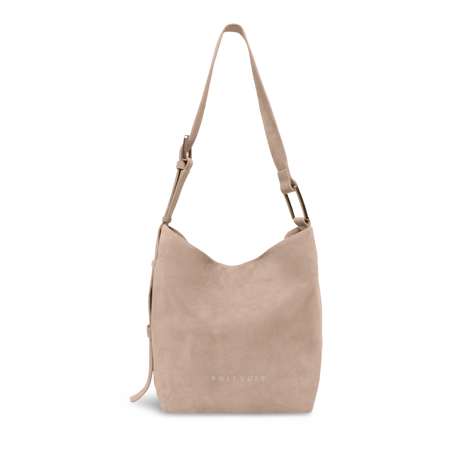 Serenity - Sandy Brown - Slouchy Bag (Wildleder)
